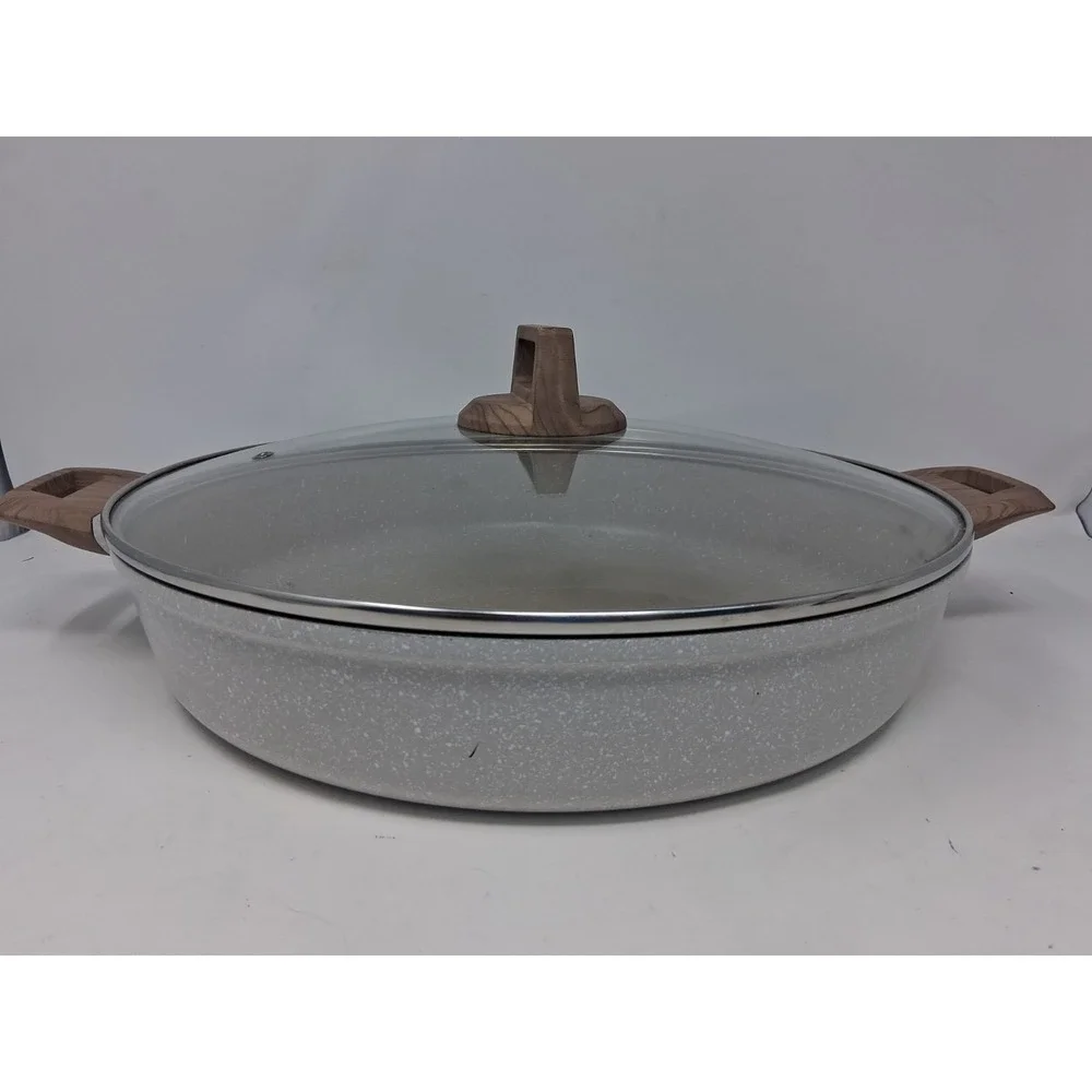 Natural Elements Woodstone Premium 6.6-Qt,  14 In Low Casserole